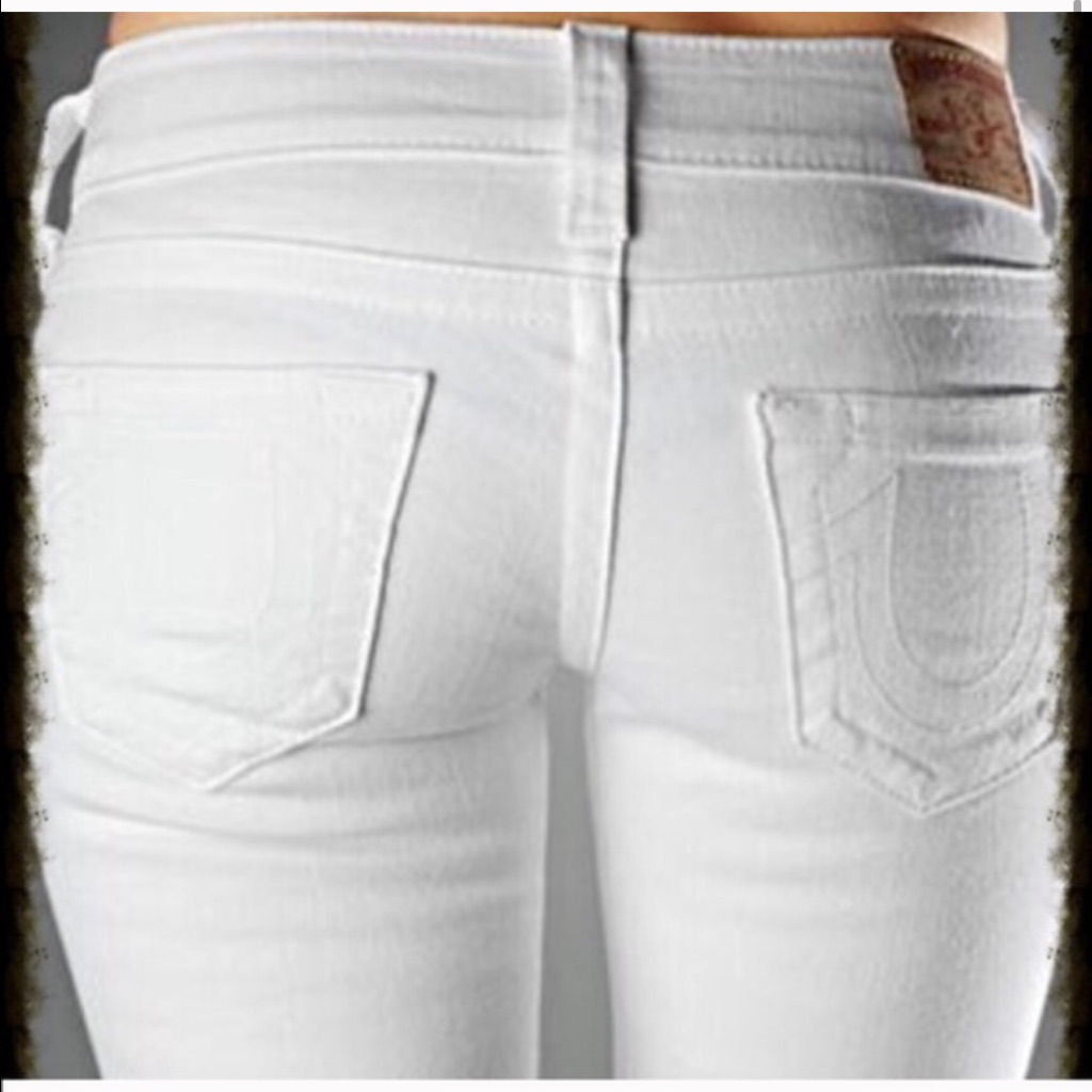 True Religion Vintage White Denim Jeans